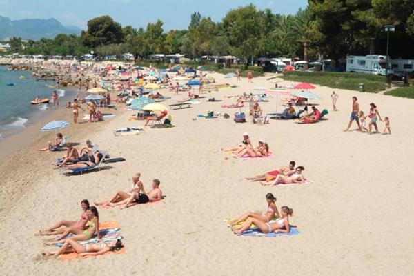 Mobile Homes By Kelair At Playa Montroig Camping Resort Tarragona Eksteriør billede